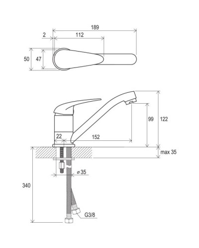 Комплект смесителей Ravak Set Suzan V 70508018