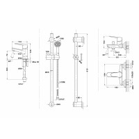 Комплект смесителей Teka Sineu 837101210 Хром