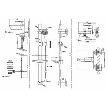 Комплект смесителей Teka Manacor 847101210 Хром
