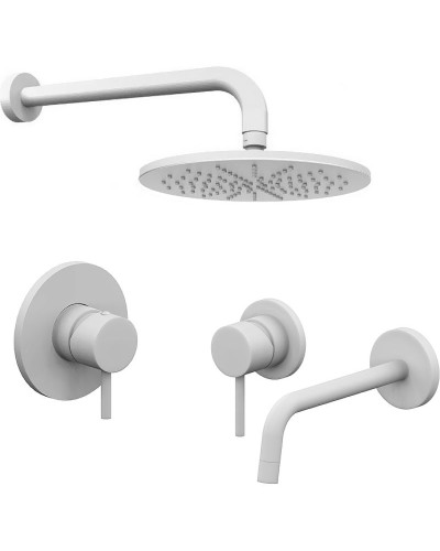 Комплект смесителей Paffoni Light KITLIG011BO006 Белый матовый