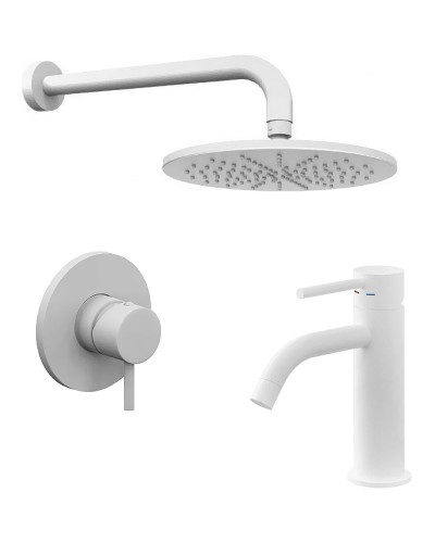 Комплект смесителей Paffoni Light KITLIG011BO071 Белый матовый