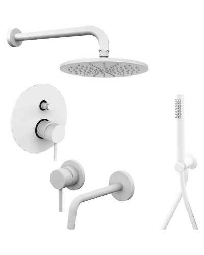 Комплект смесителей Paffoni Light KITLIG015BO006 Белый матовый