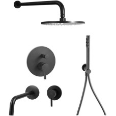 Комплект смесителей Paffoni Light KITLIG015NO006 Черный матовый