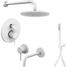 Комплект смесителей Paffoni Light KITLIG018BO006 Белый матовый