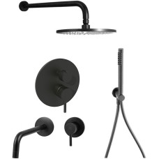 Комплект смесителей Paffoni Light KITLIG018NO006 Черный матовый