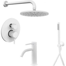 Комплект смесителей Paffoni Light KITLIG018BO071 Белый матовый