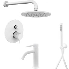 Комплект смесителей Paffoni Light KITLIG015BO071 Белый матовый