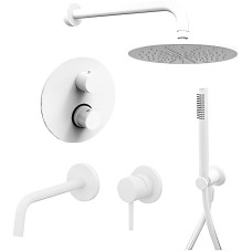 Комплект смесителей Paffoni Light KITLIQ018BO006 Белый матовый