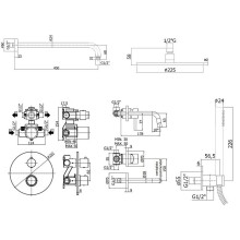 Комплект смесителей Paffoni Light KITLIQ018CR006 Хром