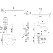Комплект смесителей Paffoni Light KITZLIG011CR071 Хром