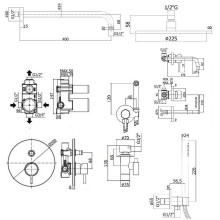 Комплект смесителей Paffoni Light KITZLIG015CR006 Хром