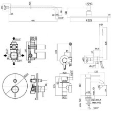 Комплект смесителей Paffoni Light KITZLIG015CR071 Хром