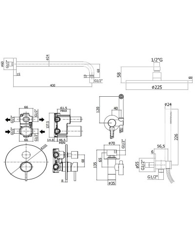 Комплект смесителей Paffoni Light KITZLIG018CR Хром
