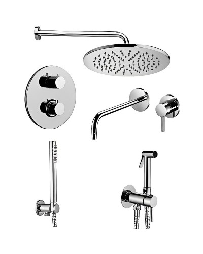 Комплект смесителей Paffoni Light KITZLIQ018CR006 Хром