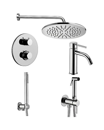 Комплект смесителей Paffoni Light KITZLIQ018CR071 Хром