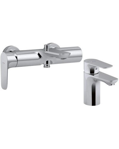 Комплект смесителей Jacob Delafon Aleo E72282-CP + E72277-4-CP