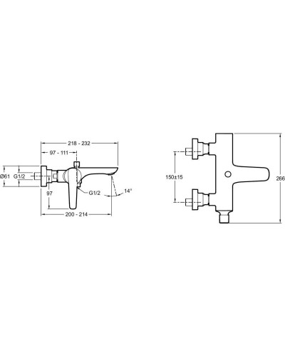Комплект смесителей Jacob Delafon Aleo+ E72319-CP + E72314-CP