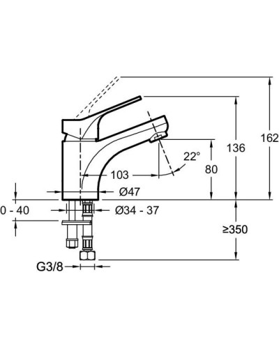 Комплект смесителей Jacob Delafon Brive E75766-CP + E75762-CP