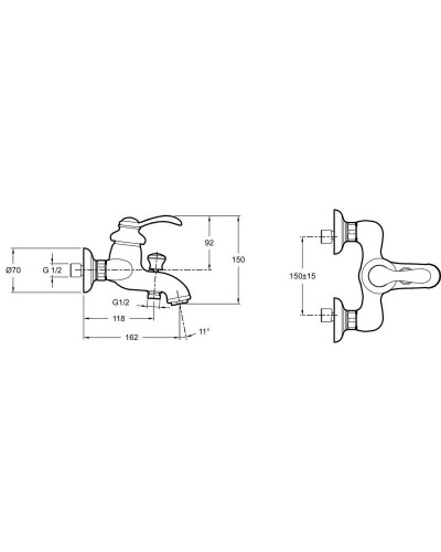 Комплект смесителей Jacob Delafon Fairfax E71090-CP + E72090-CP