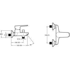 Комплект смесителей Jacob Delafon Oscar E29844-CP + E29842-CP
