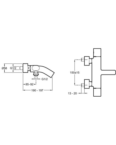 Комплект смесителей Jacob Delafon Talan E10105RU-CP + E10378RU-CP