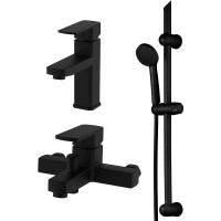 Комплект смесителей Orange OneLife P06-511b Черный матовый