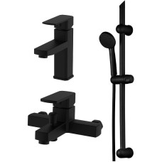 Комплект смесителей Orange OneLife P06-511b Черный матовый