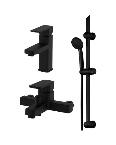 Комплект смесителей Orange OneLife P06-511b Черный матовый