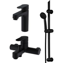 Комплект смесителей Orange OneLife P07-511b Черный матовый