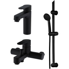 Комплект смесителей Orange OneLife P07-511b Черный матовый