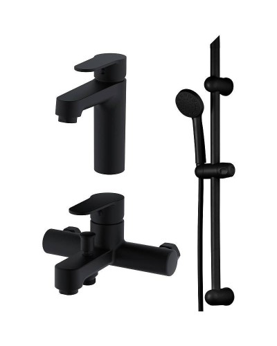 Комплект смесителей Orange OneLife P07-511b Черный матовый