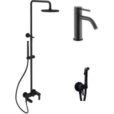 Комплект смесителей Paffoni Light KITZCOL632NO71 Черный матовый