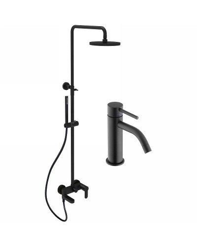 Комплект смесителей Paffoni Light KITCOL632NO71 Черный матовый