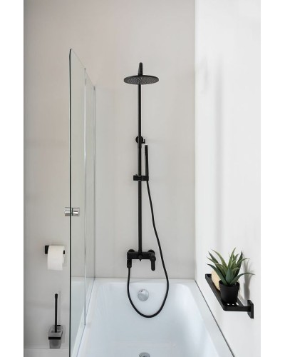 Комплект смесителей Paffoni Light KITCOL632NO007 Черный матовый