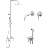 Комплект смесителей Paffoni Light KITZCOL632BO006 Белый матовый