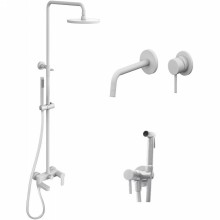 Комплект смесителей Paffoni Light KITZCOL632BO006 Белый матовый