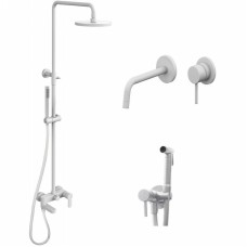 Комплект смесителей Paffoni Light KITZCOL632BO006 Белый матовый