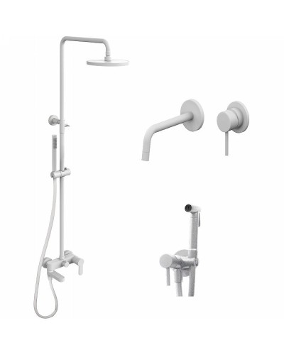 Комплект смесителей Paffoni Light KITZCOL632BO006 Белый матовый