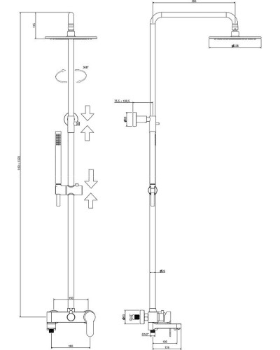 Комплект смесителей Paffoni Light KITCOL632BO006 Белый матовый