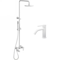 Комплект смесителей Paffoni Light KITCOL632BO71 Белый матовый