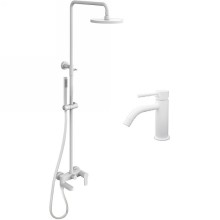 Комплект смесителей Paffoni Light KITCOL632BO71 Белый матовый