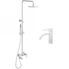 Комплект смесителей Paffoni Light KITCOL632BO71 Белый матовый