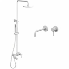 Комплект смесителей Paffoni Light KITCOL632BO007 Белый матовый