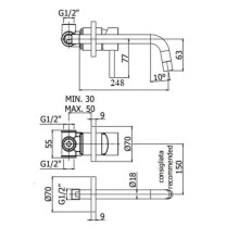 Комплект смесителей Paffoni Light KITCOL632BO007 Белый матовый
