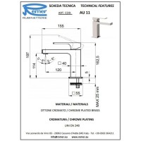 Комплект смесителей Remer Absolute AU05 + AU11
