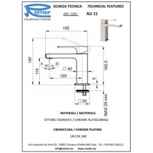 Комплект смесителей Remer Absolute AU05 + AU11