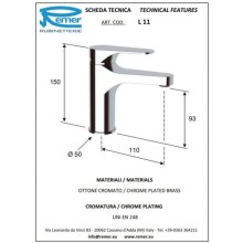 Комплект смесителей Remer Class Line L05 + L11