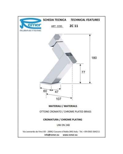 Комплект смесителей Remer Flash ZC02 + ZC11