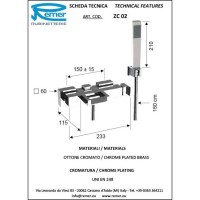 Комплект смесителей Remer Flash ZC02 + ZC11