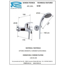 Комплект смесителей Remer Giga G02 + G11